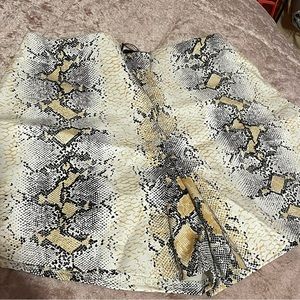 Womens Faux Leather Shorts